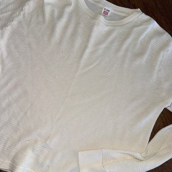 REDONE x Hanes Long Sleeve Thermal Shirt Top Sz S - Picture 2 of 5